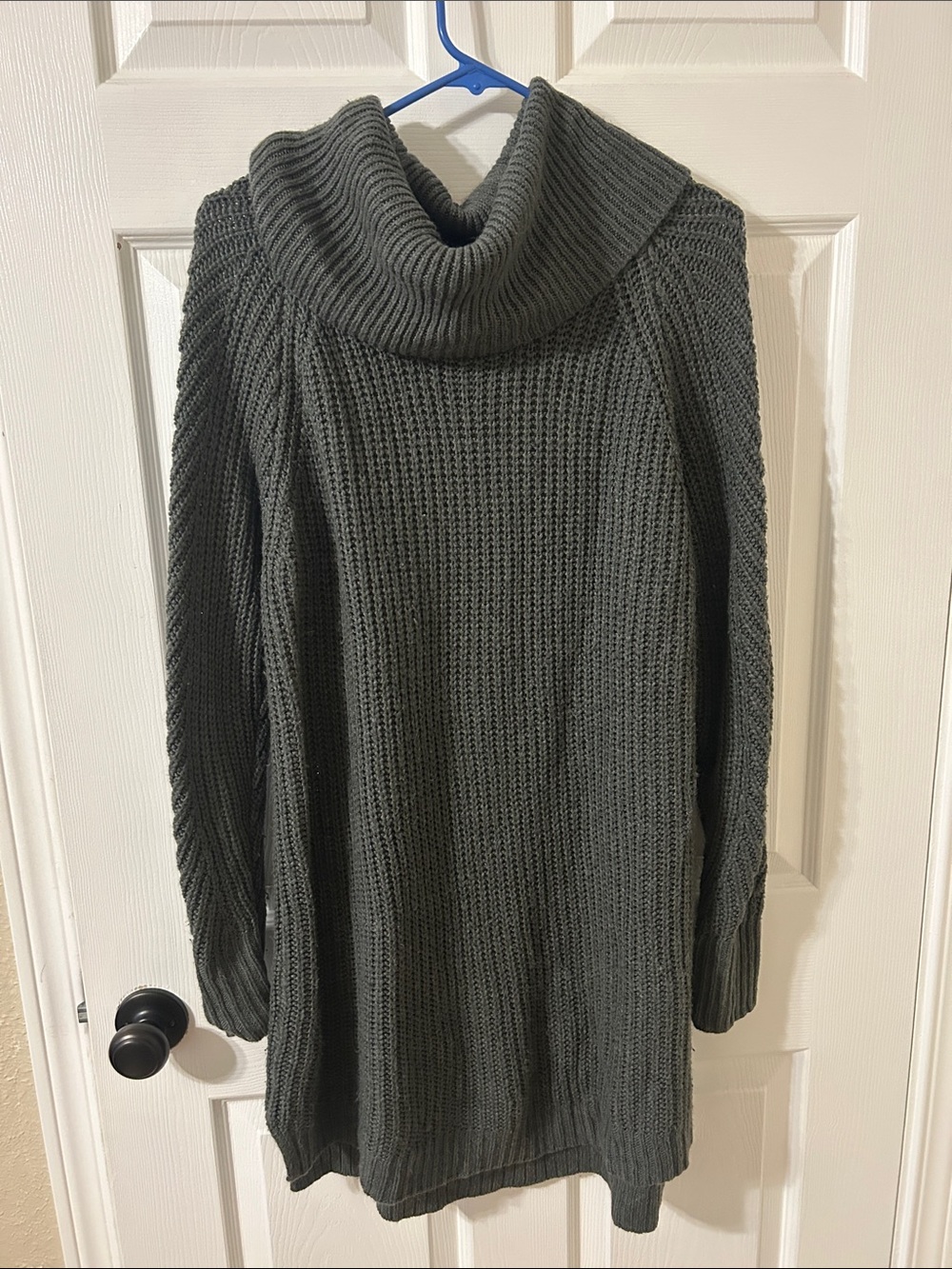 a new day Dark Gray Funnel Neck Longline Sweater